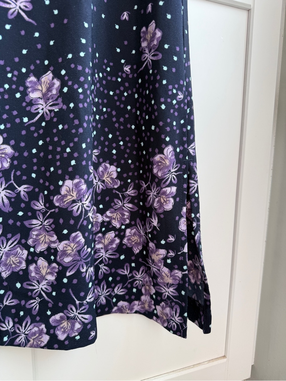 Christopher & Banks Floral Midi Skirt Size 6P Church Cottagecore Prairie Classic - Picture 3 of 6